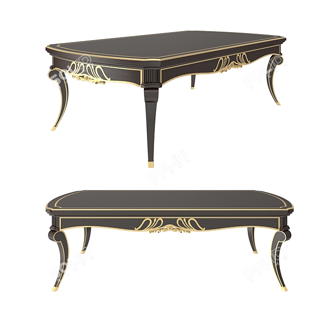 Sleek and Stylish Coffee Table 3D model image 1