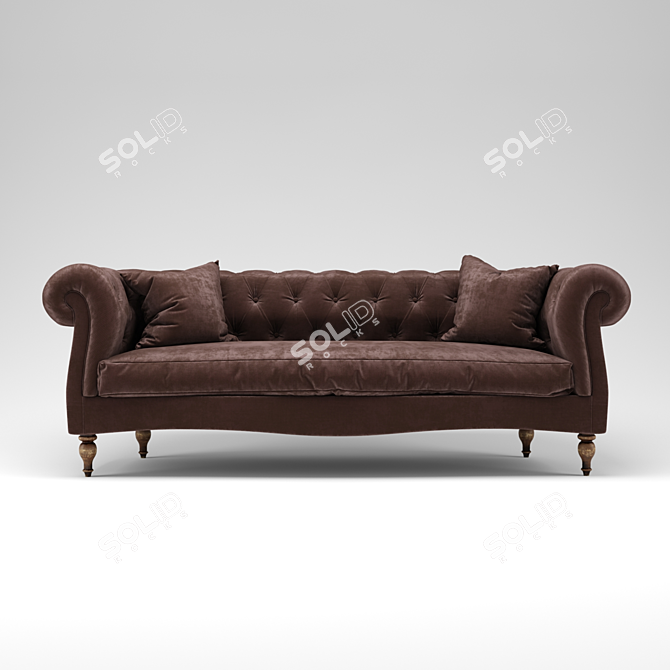 Brownstone Anderson Sofa: Elegant and Timeless Design 3D model image 2