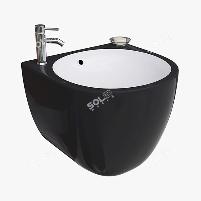  Sleek Melana MLN-500FBW Washbasin 3D model image 1