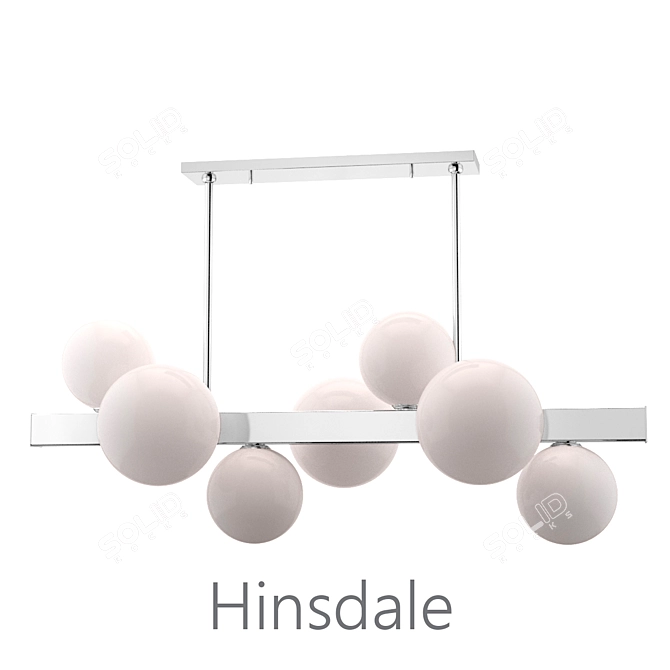 Sleek and Stylish Hinsdale Linear Suspension 3D model image 1