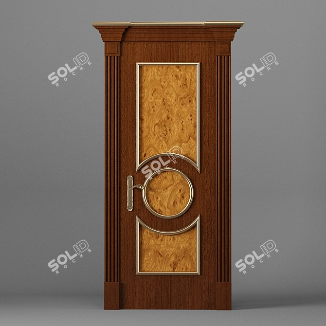 Modern Entrance Door  3D model image 1