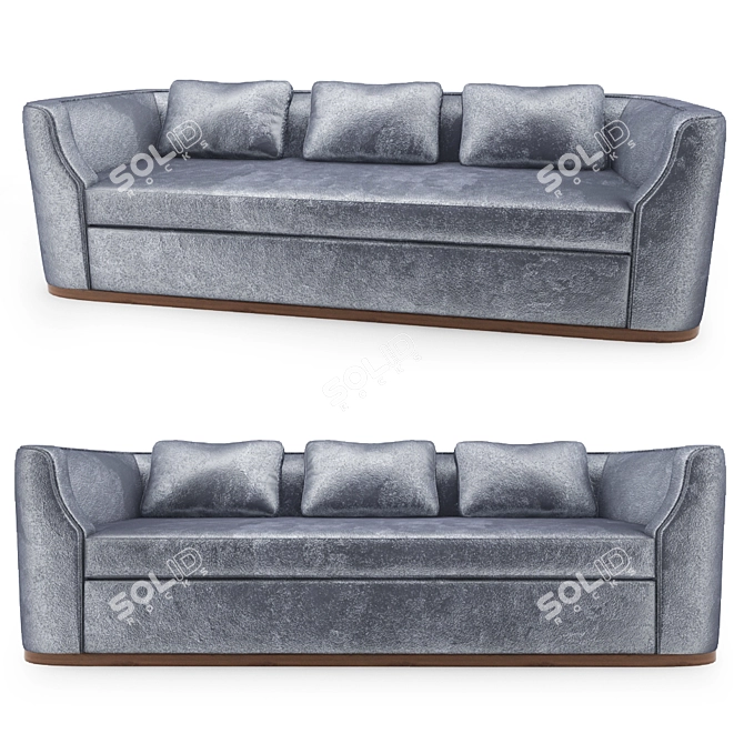 Elegant Laurent Sofa from Chai Ming 3D model image 1