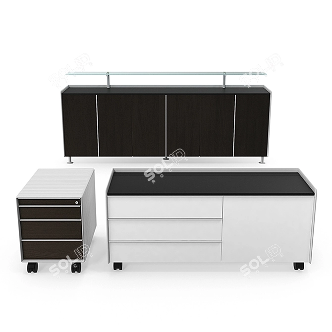 Efficient Office Storage Solutions 3D model image 1