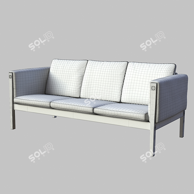 Iconic CH163 Sofa by Carl Hansen 3D model image 3