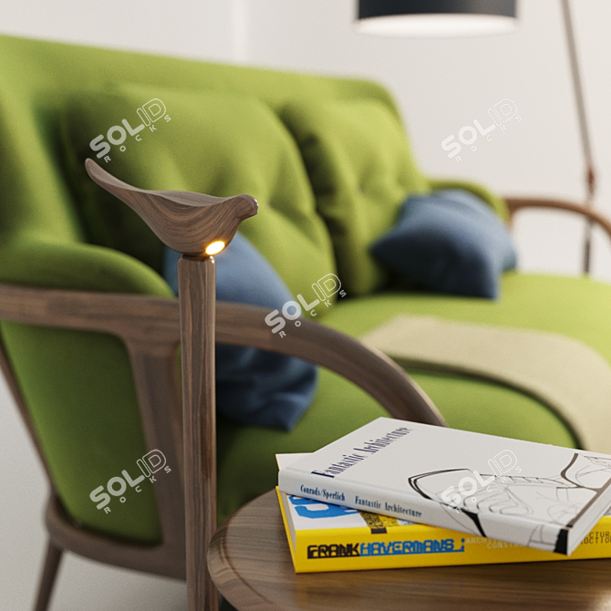 Elegant Porada Furniture Set 3D model image 2