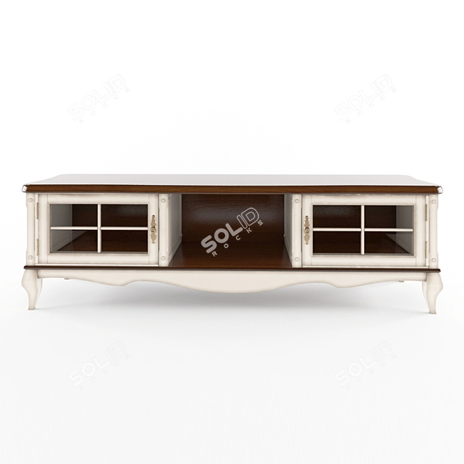 Stylish TV Cabinet VERO - Organize in Style! 3D model image 1