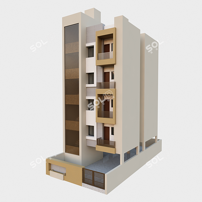 Indian_Residance MultiStory 3D model image 2