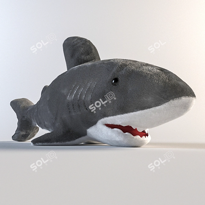Shark Plush Toy 3D model image 2