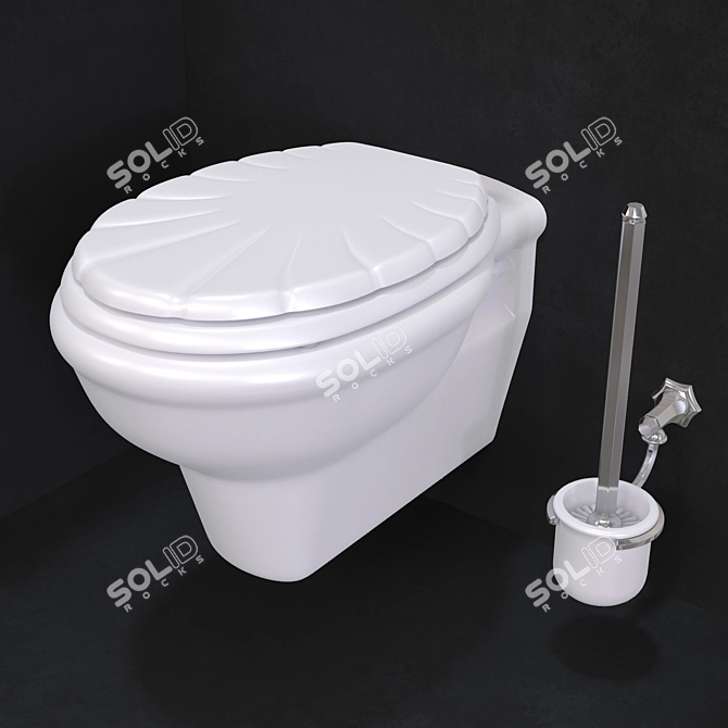 Herbeau Monarch Ar Deco Bathroom Set 3D model image 3