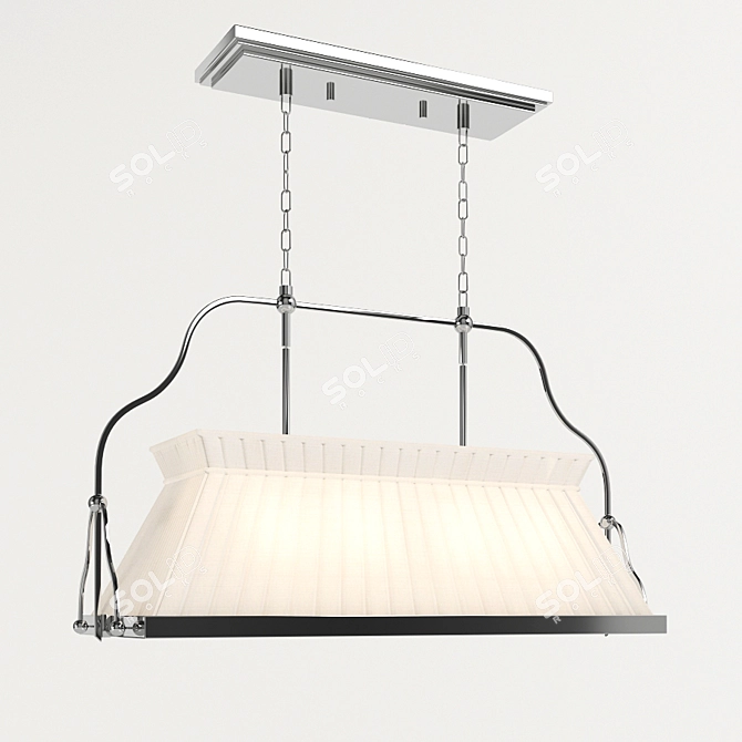 Elegant Metal Pendant Lights 3D model image 3