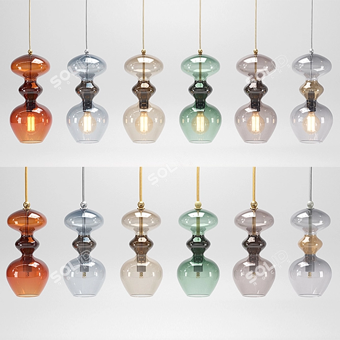 Futura Pendant Lamps: Elegant Lighting Solution 3D model image 1