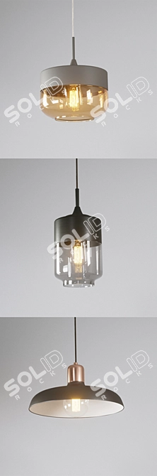 Lunar Glow Pendant Light 3D model image 2