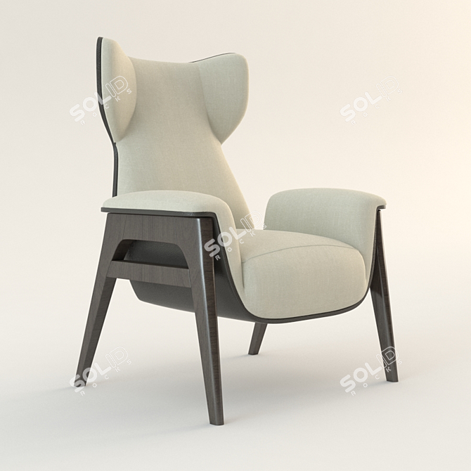 Luxurious Fendi Casa Cerva Chair 3D model image 1