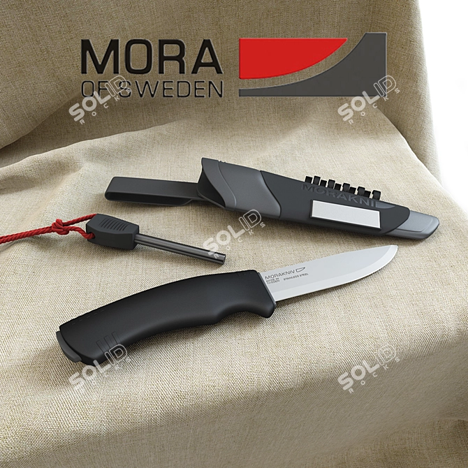 Morakniv BushCraft Survival Knife 3D model image 1
