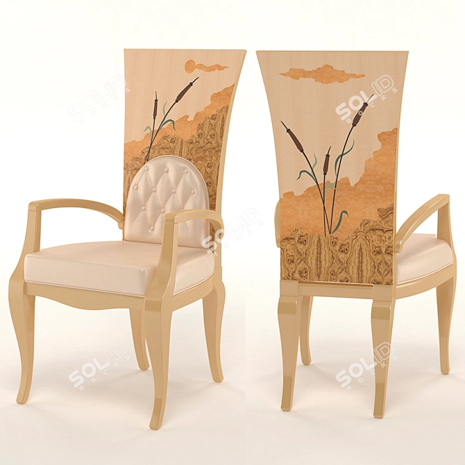Elegant Frandiss Chair: Coll. A 3D model image 1