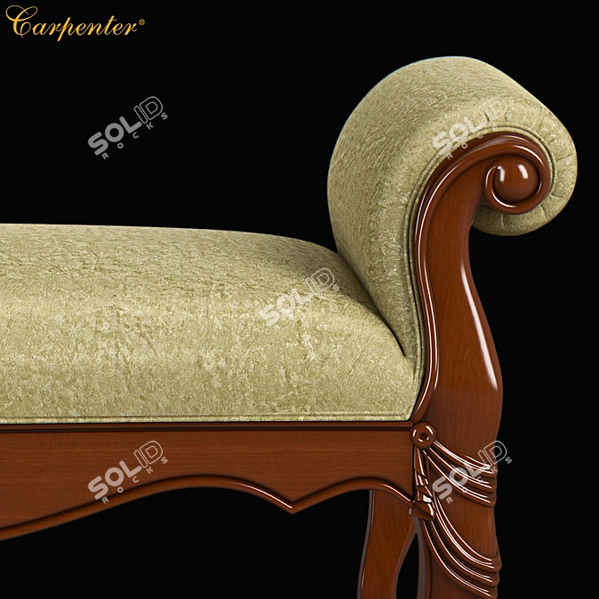 Carpenter Bed Bench: Modern and Stylish 3D model image 2