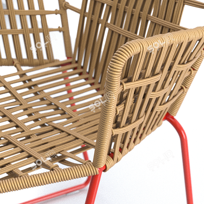 Tropicalia Steel Frame Chair 3D model image 3