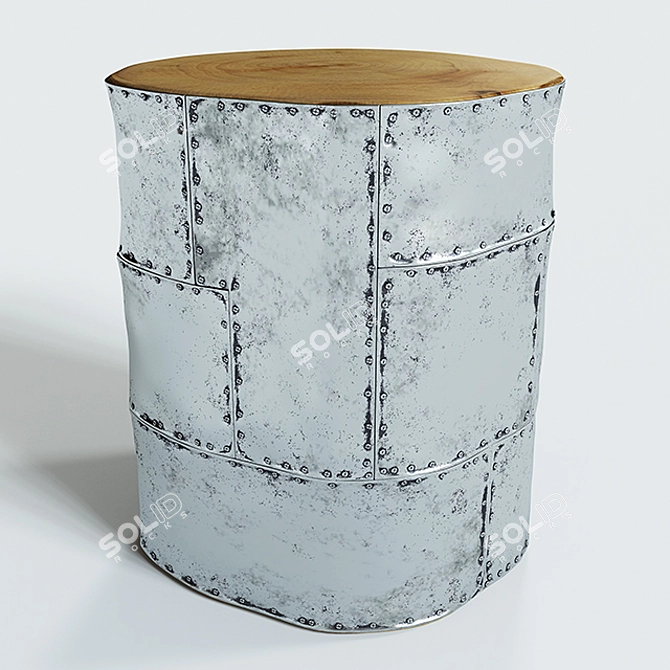 Elegant 45cm Height Occasional Table 3D model image 1