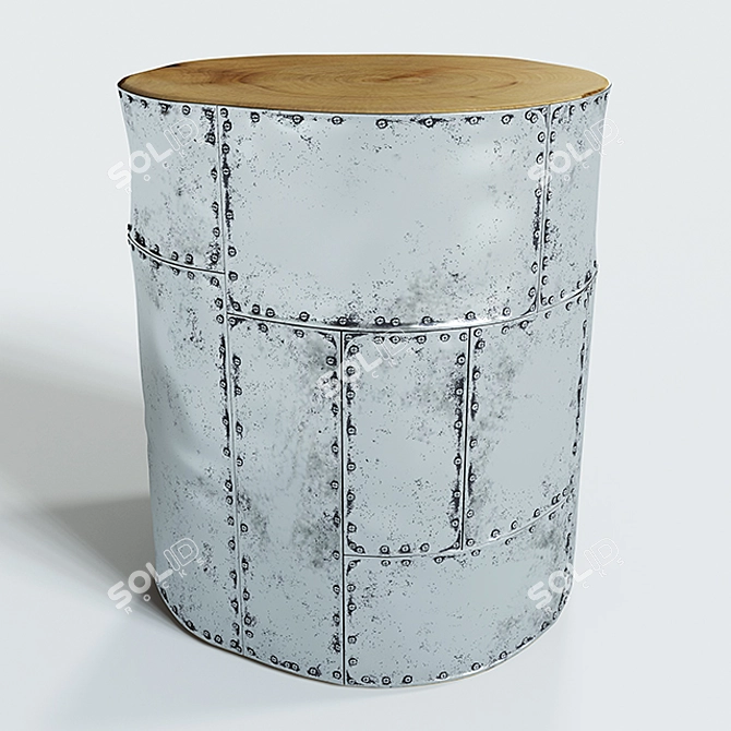 Elegant 45cm Height Occasional Table 3D model image 2