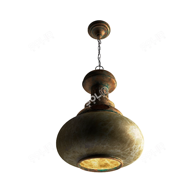 Modern Loft Lamp | Height 908mm, Diameter 397mm 3D model image 2