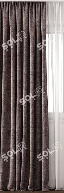 Exquisite Drapery Model - Versatile Formats 3D model image 2