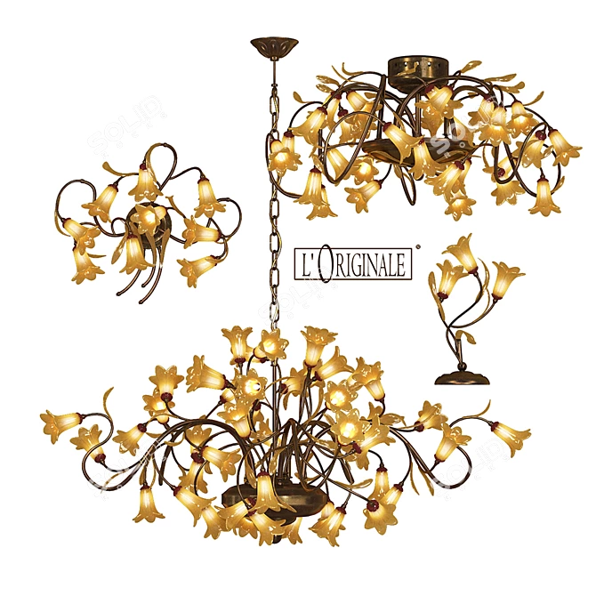 Elegant Osiride Lighting Collection 3D model image 1