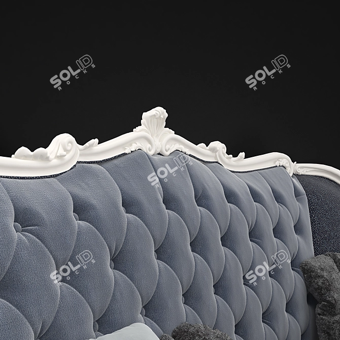 Classic 3-Post Sofa 3D model image 2