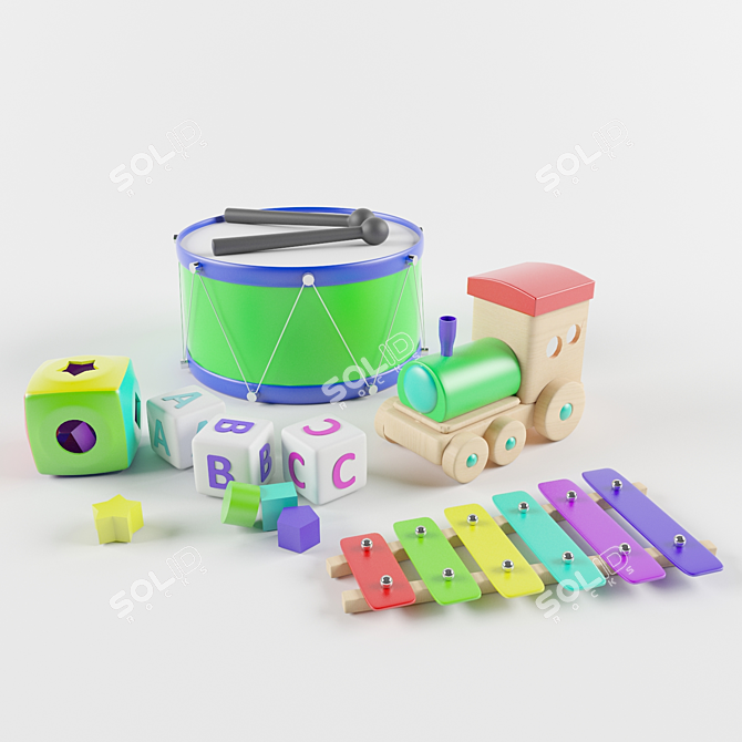 Classic Toy Collection 3D model image 1