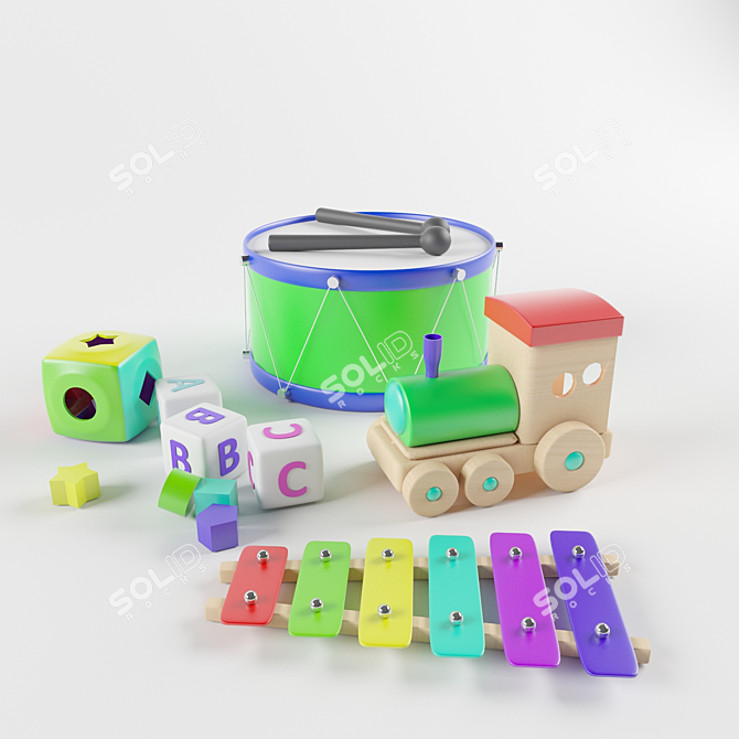 Classic Toy Collection 3D model image 2