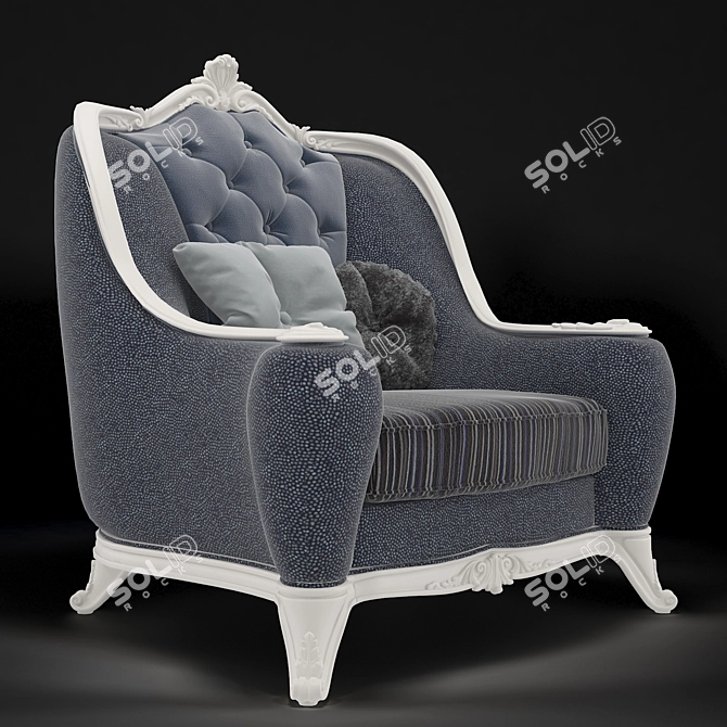 Timeless Comfort: Armchair Classic 3D model image 2