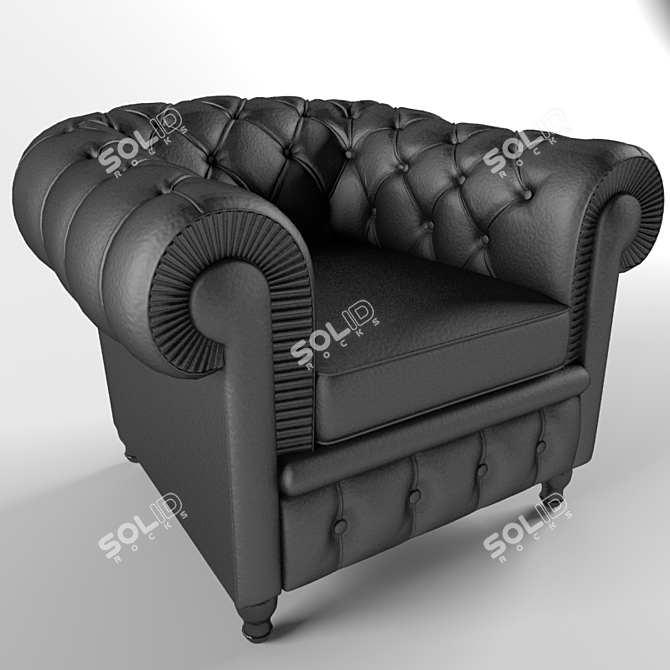 Classic Chester Armchair 2011 3D model image 1
