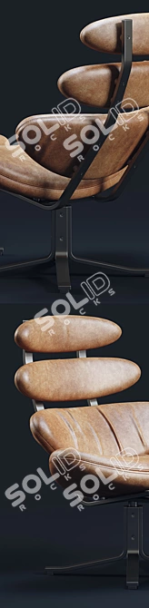 Modern Corona Chair Set 3D model image 3