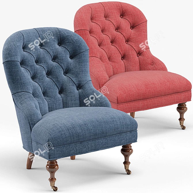 Elegant Piccadilly Chair: Classic Design 3D model image 1