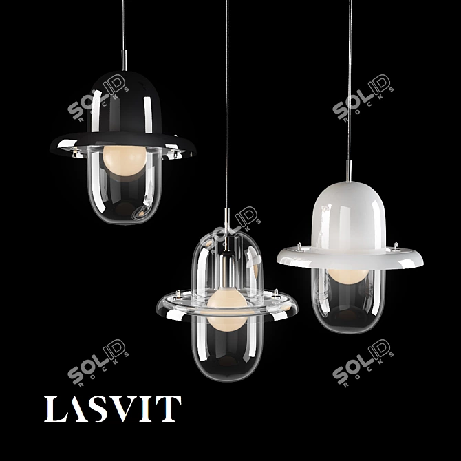 Illuminating Elegance: Lasvit Hat Lights 3D model image 1