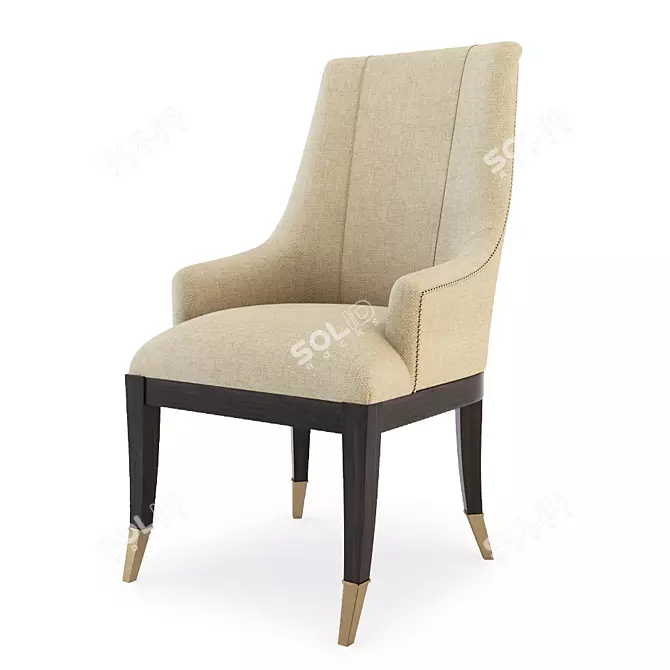 Elegant Caracole Dressing Chair 3D model image 1