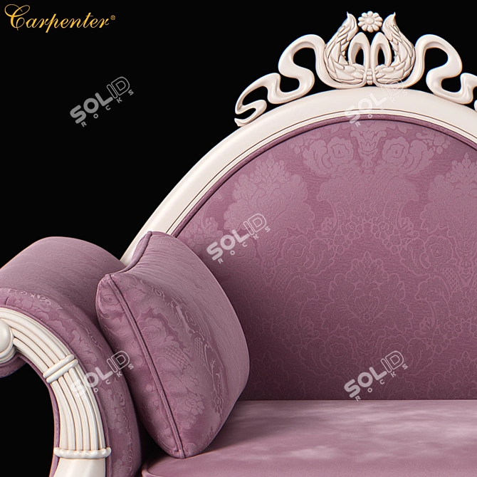 Classic Guifei Chair - 1860x925x1110 3D model image 2