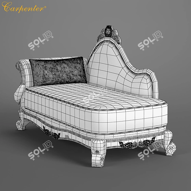 Classic Guifei Chair - 1860x925x1110 3D model image 3