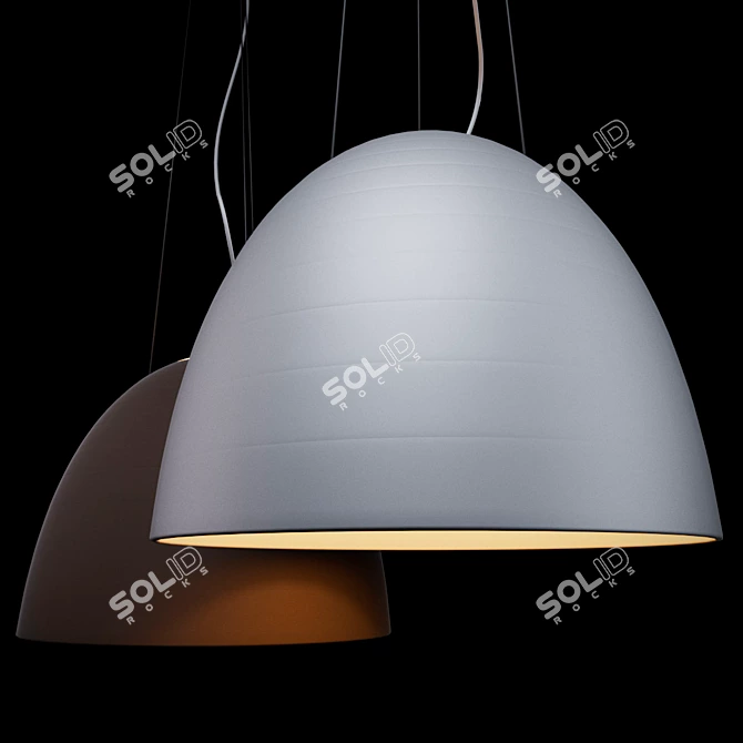Elegant Pendant Lamps 3D model image 1