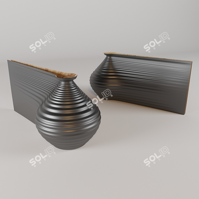 Futuristic Vase by Gareth Neil & Zaha Hadid 3D model image 1