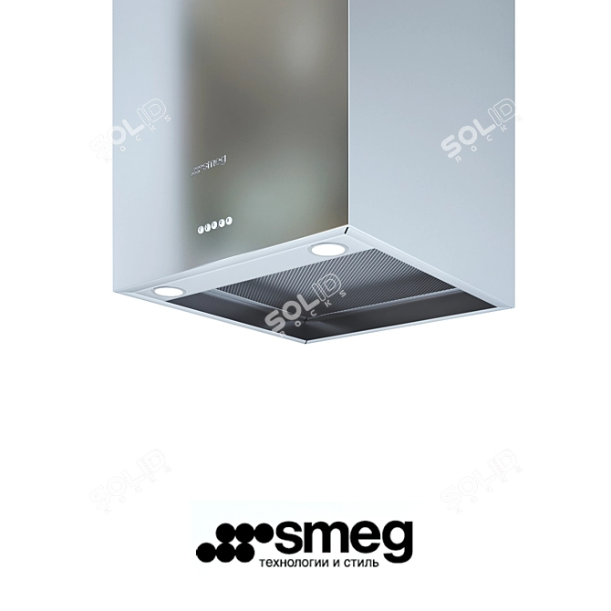 Sleek Stainless Steel Extractor 3D model image 2