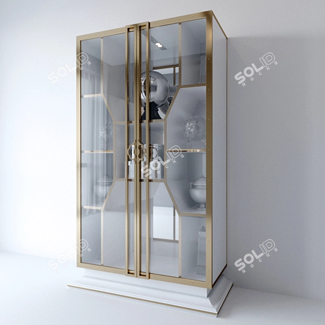 Luxury Concorde Showcase & Decor Collection 3D model image 2