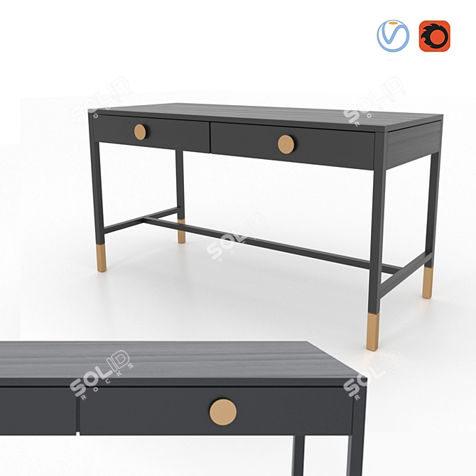 Elegant Writing Desk for Any Home 3D model image 1