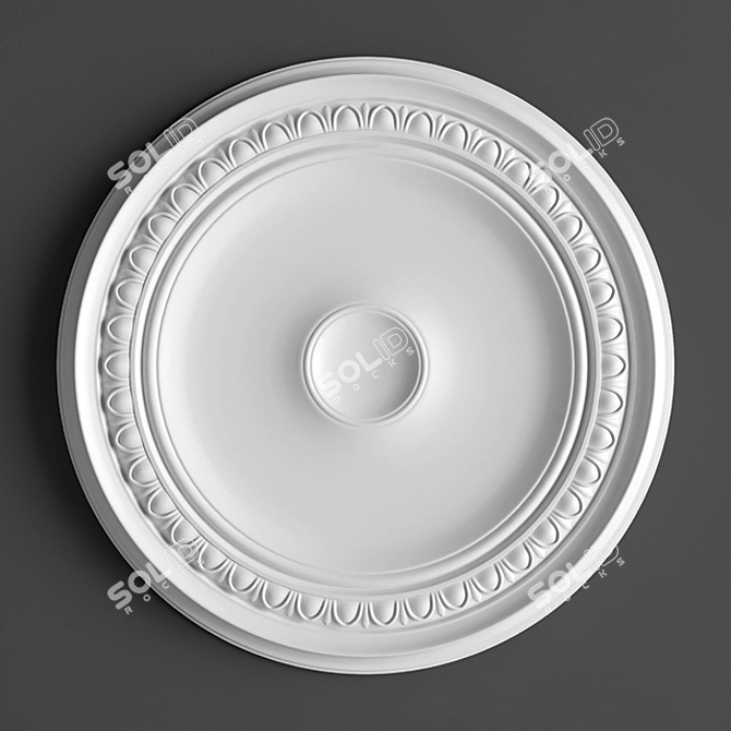 Ornate Ceiling Rose 62cm Diameter 3D model image 1