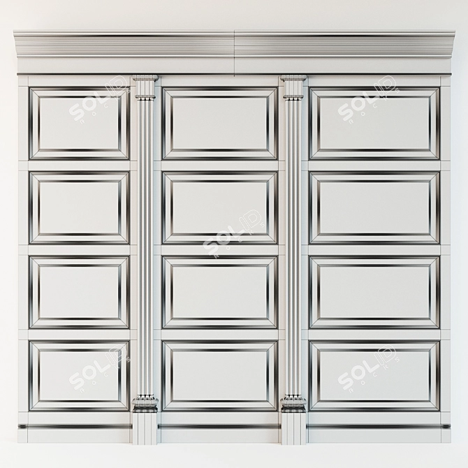 Wood Panel Collection - Six Unique Models 3D model image 2