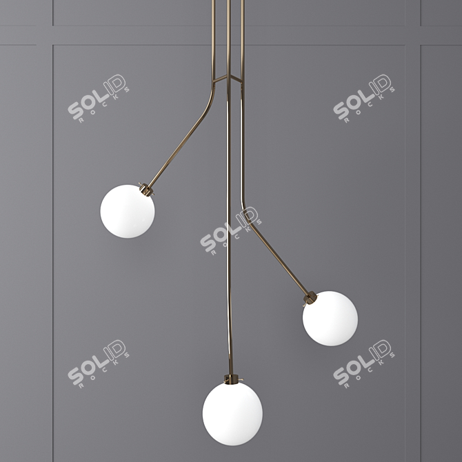 Usona Metal Pendant Lamp 3D model image 2