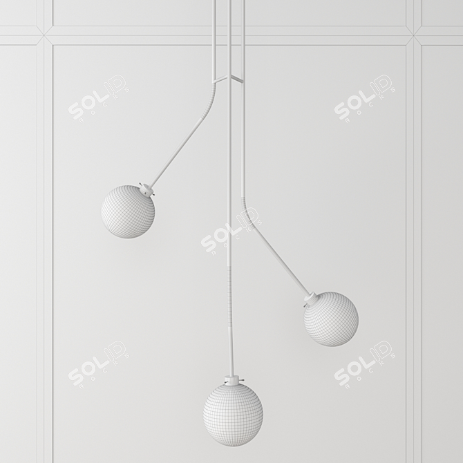 Usona Metal Pendant Lamp 3D model image 3