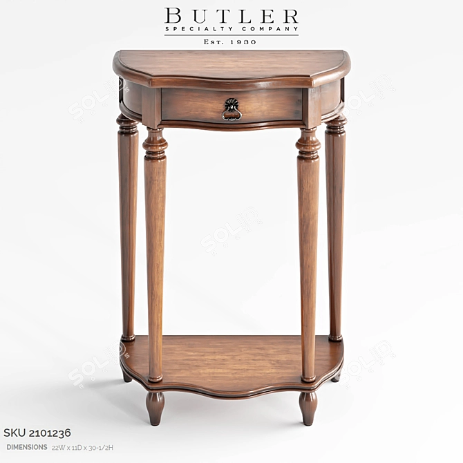 Elegant Butler ASHBY: SKU 2101236 3D model image 1