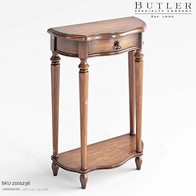 Elegant Butler ASHBY: SKU 2101236 3D model image 2