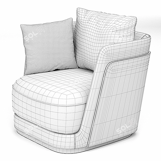 Richmond Luxury Sofa & Armchair 3D model image 3