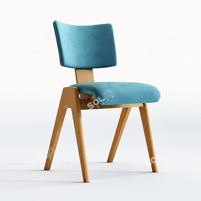 Compact and Stylish Dwarf Chair 3D model image 1